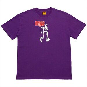 New! Carpet Company Purple Cotton Crewneck Stompman Tee 4446